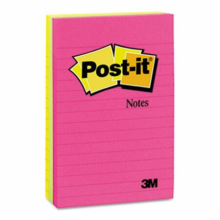 POST-IT Sticky note Notes  4 x 6- 3 Neon Colors- 100-Sheet Pads, 3PK PO31934